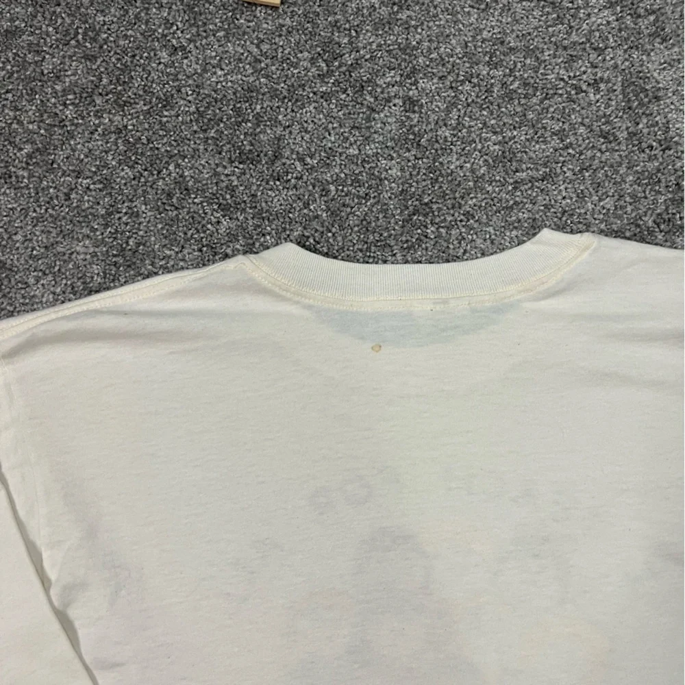 Vintage teacher shirt womens large white long sleeve fruit of the‎ loom school - Picture 4 of 9